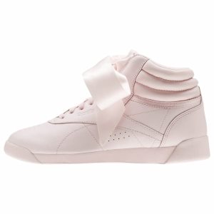 Adidasy Damskie Reebok Freestyle Hi Satin Bow Różowe/Szare PL 75BLXZY